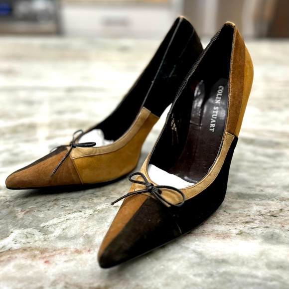 New Victoria - Secret Colin Stuart Suede Color Blocked Shoes - Picture 2 of 8